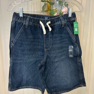 GAP Denim Shorts Boys XXXL 18-20 Slim Pull-On Elastic Waist Dark Wash